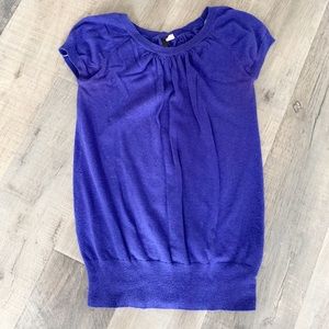 H&M Short Sleeve Blue Sweater